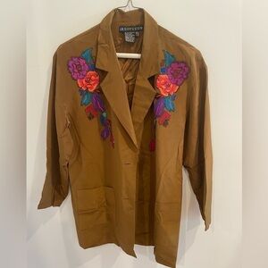 100% silk blazer